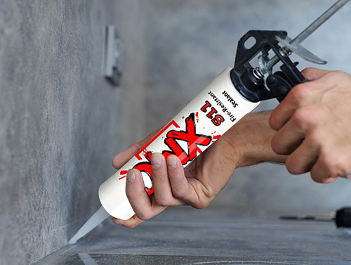 Selante de silicone resistente ao fogo