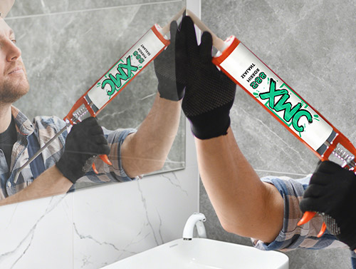 Selante de silicone para espelho