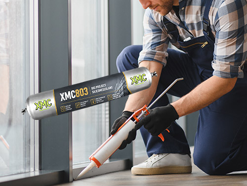 Selante de silicone para grandes projetos