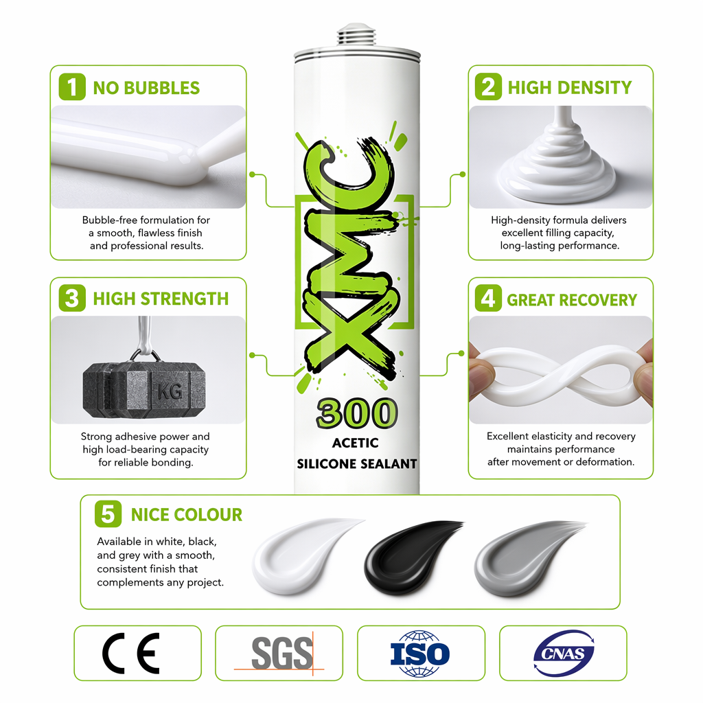 Selante de silicone acético de uso geral